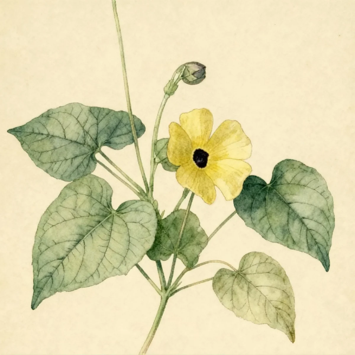 Blackeyed Susan vine (Thunbergia alata)