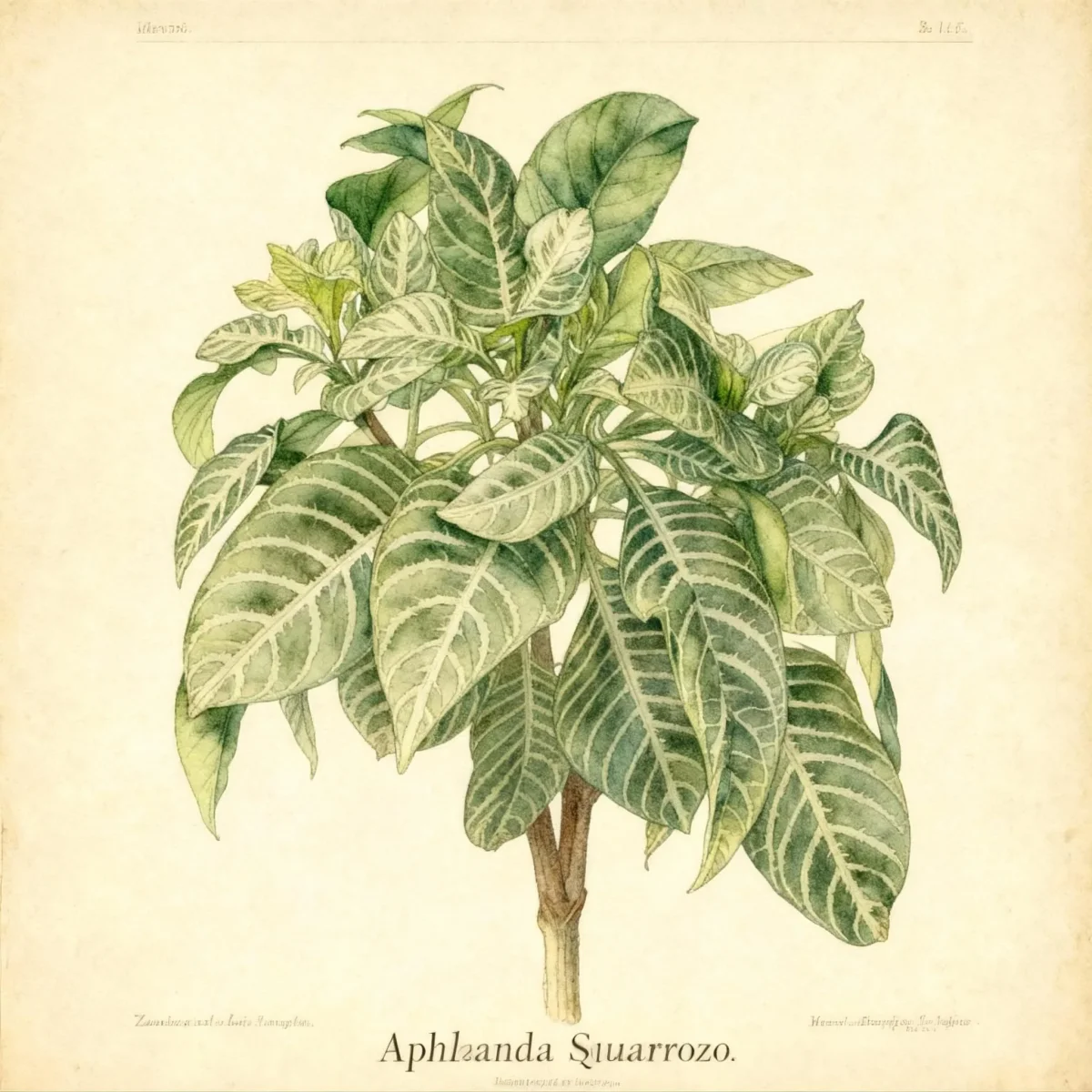 Zebra plant (Aphelandra squarrosa)