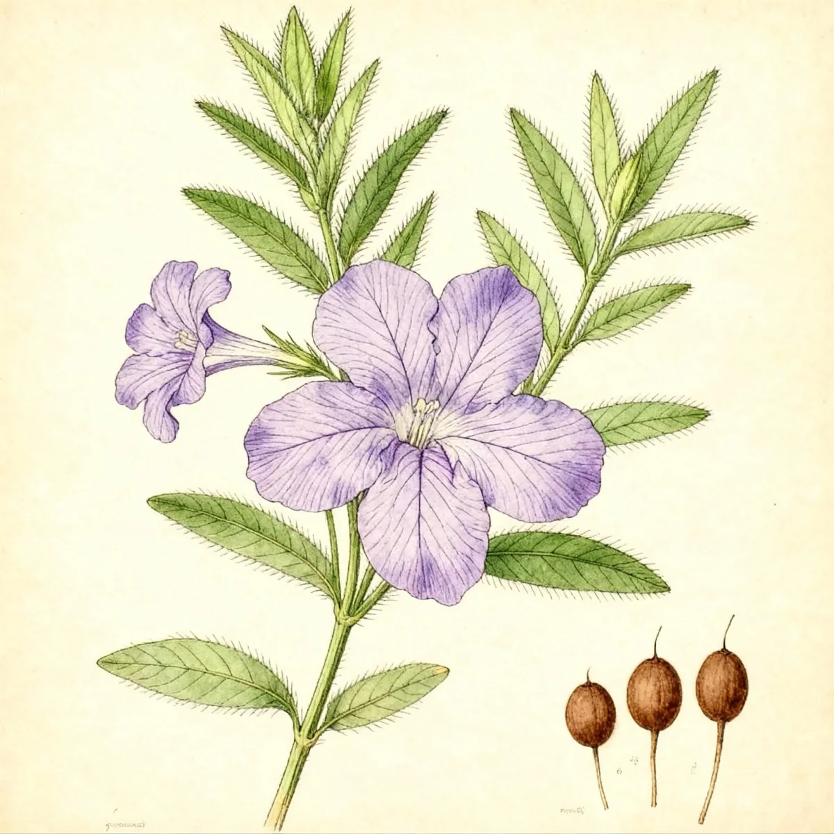 Wild petunia (Ruellia humilis)