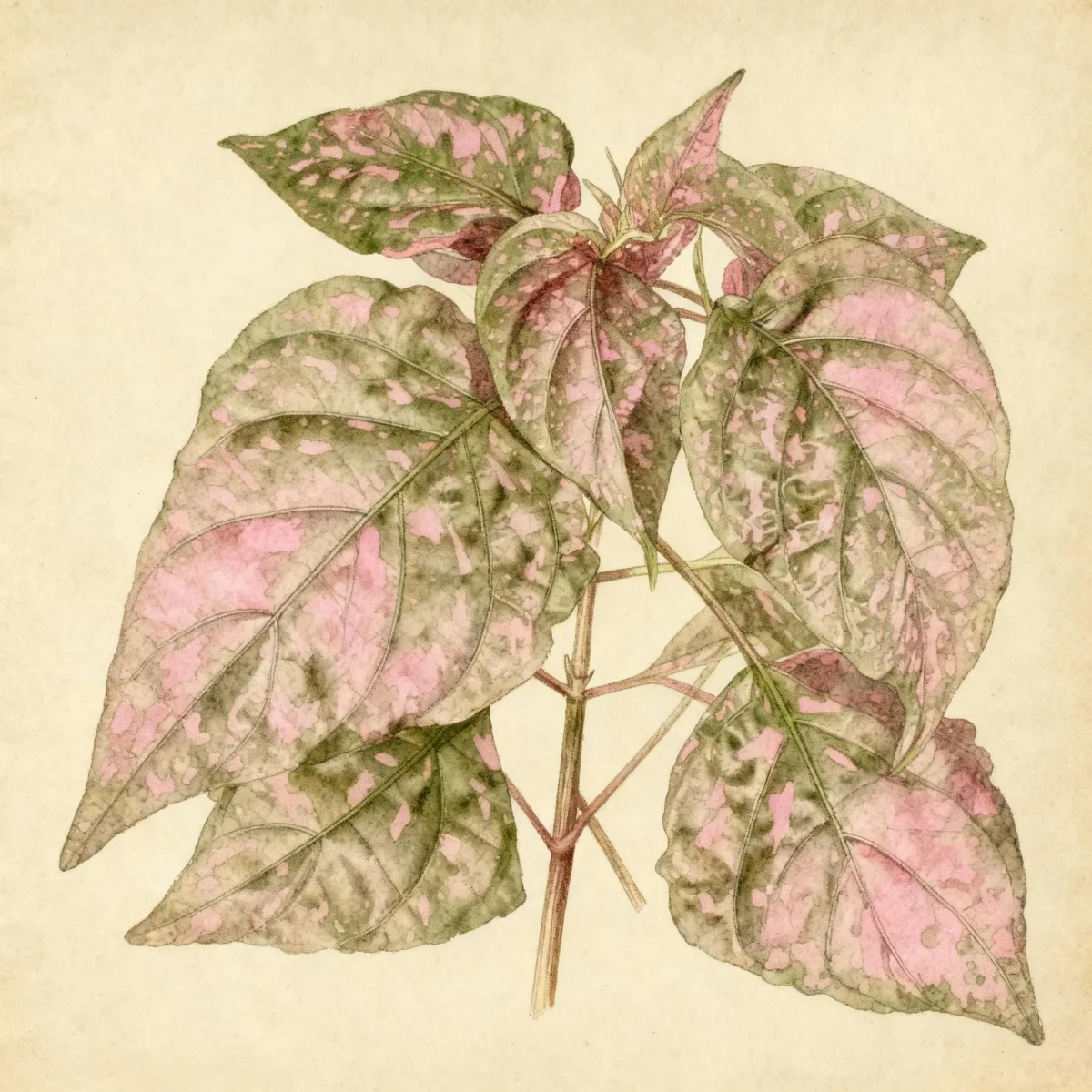 Polka dot plant (Hypoestes phyllostachya)