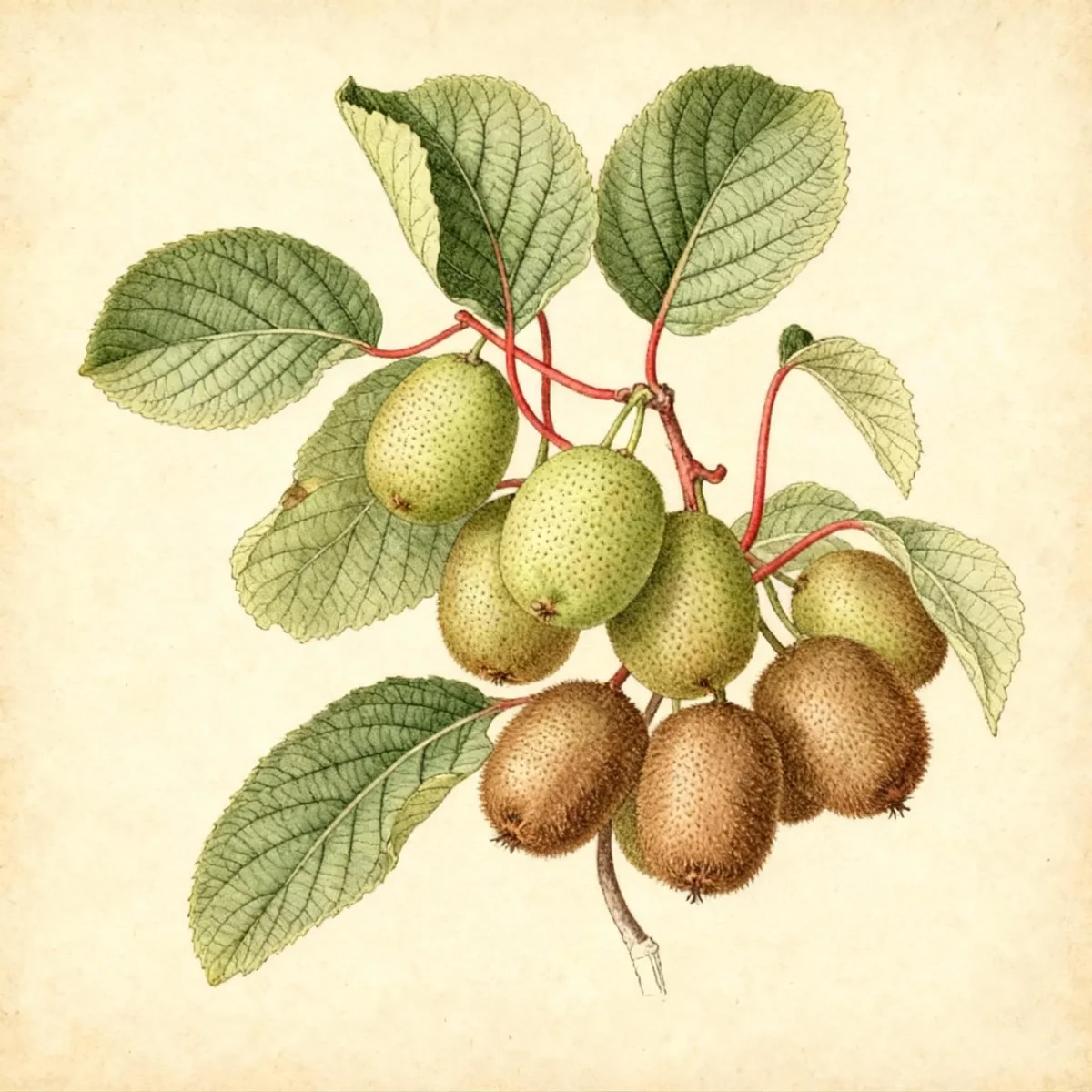 Hardy kiwi (Actinidia arguta)