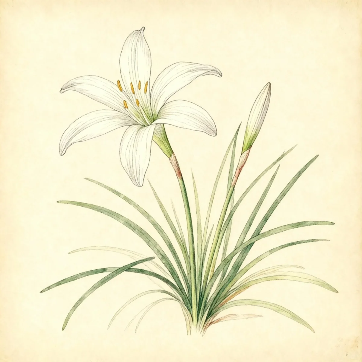 Rain lily (Zephyranthes treatiae)