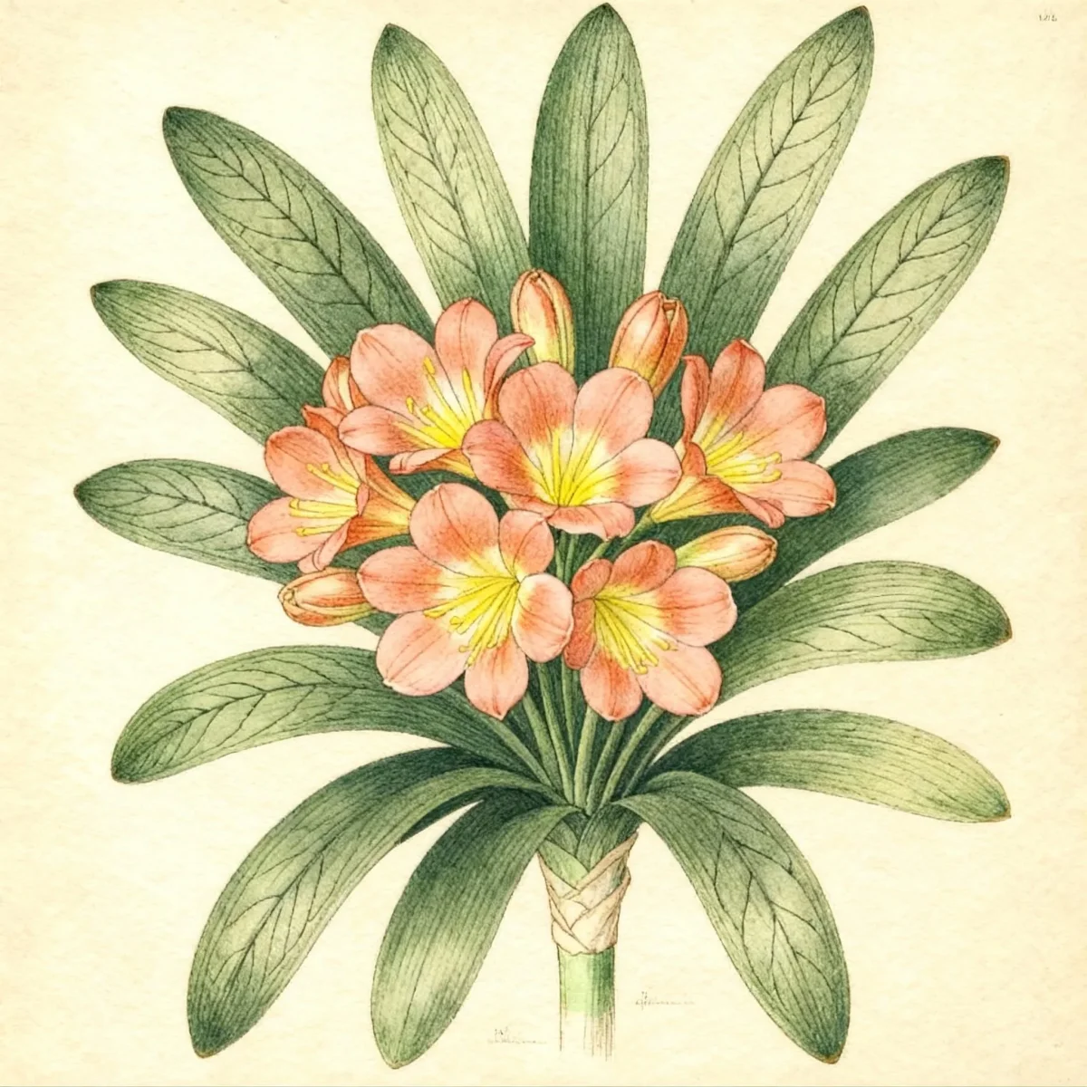 Natal lily (Clivia miniata)