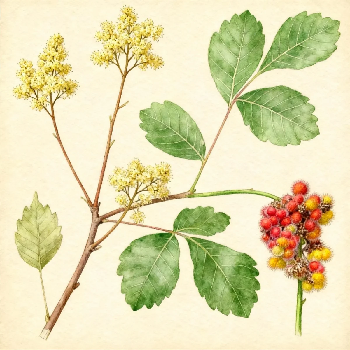 Fragrant sumac (Rhus aromatica)
