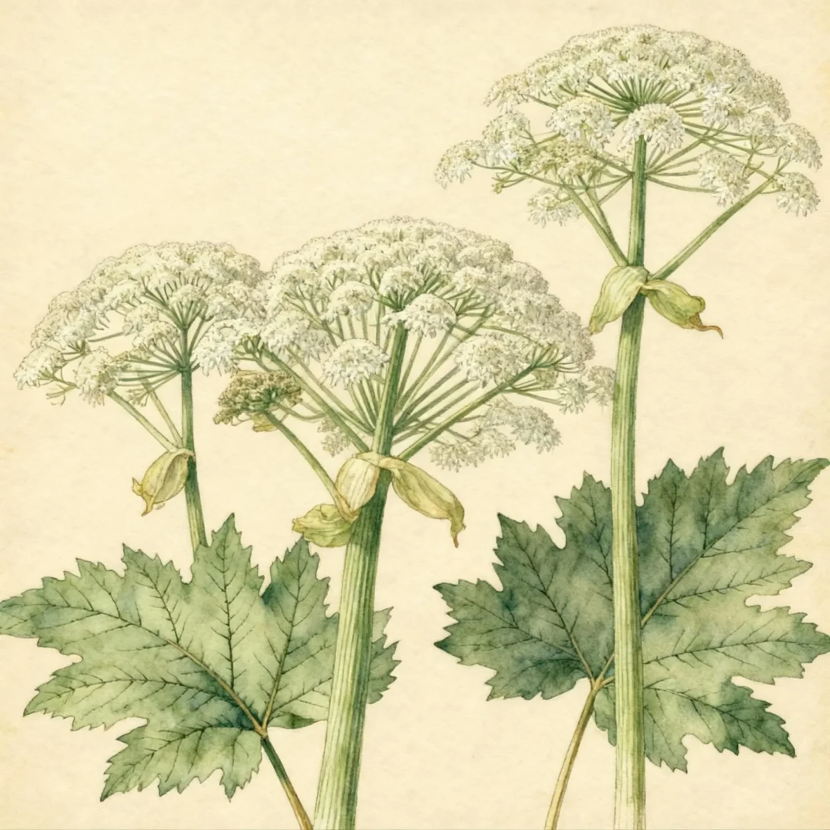 Giant hogweed (Heracleum mantegazzianum)