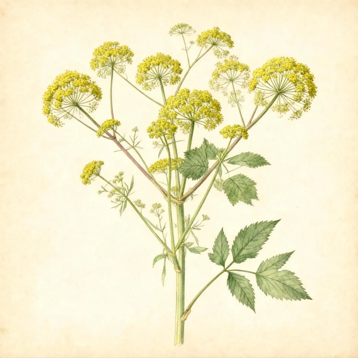 Garden angelica (Angelica archangelica)
