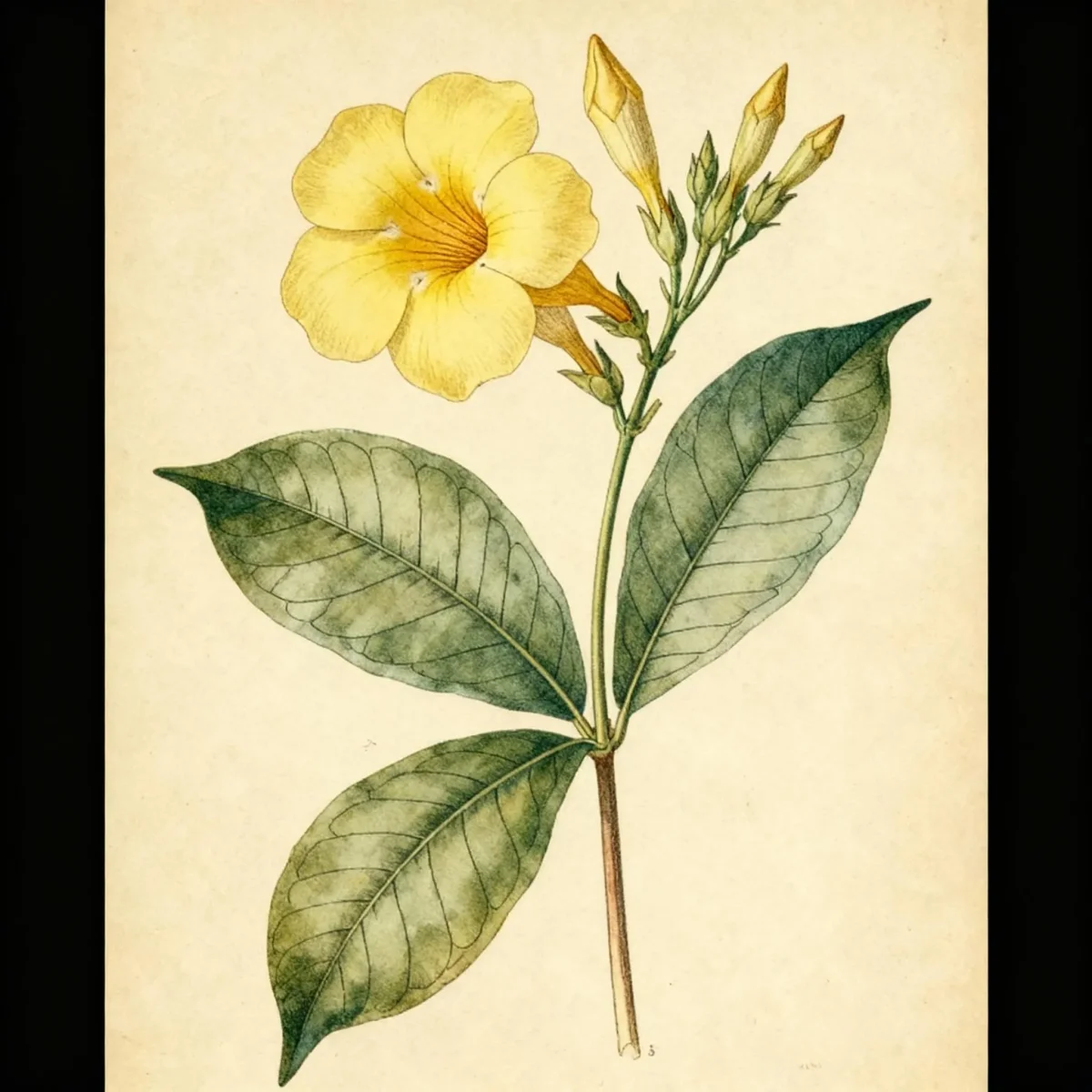 Golden trumpet (Allamanda cathartica)