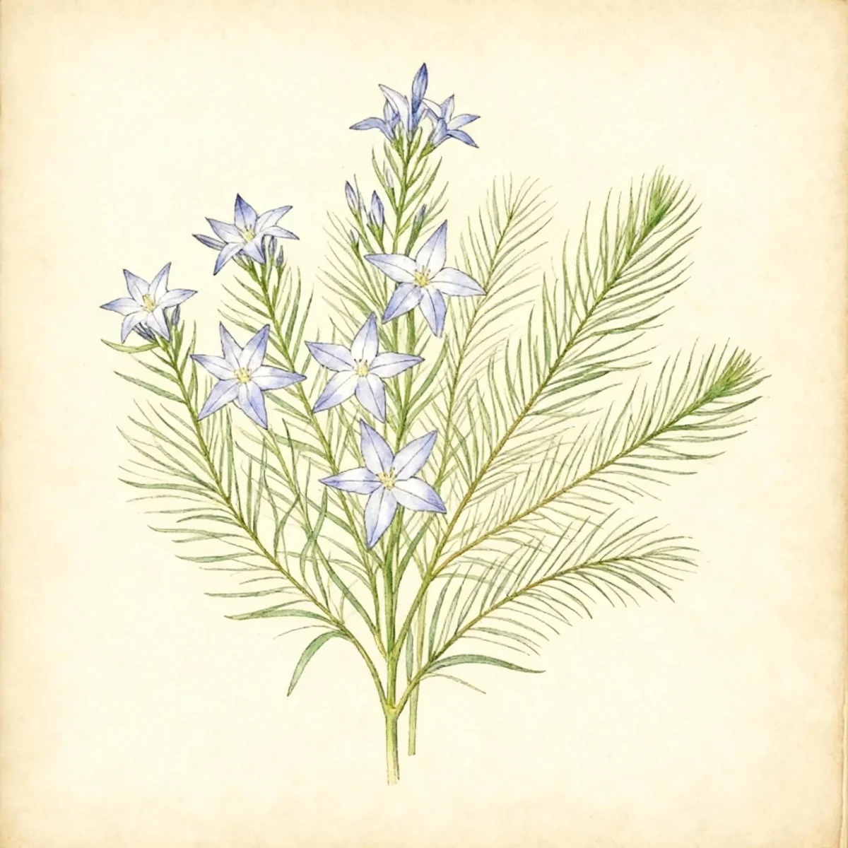 Blue star (Amsonia ciliata var. filifolia)