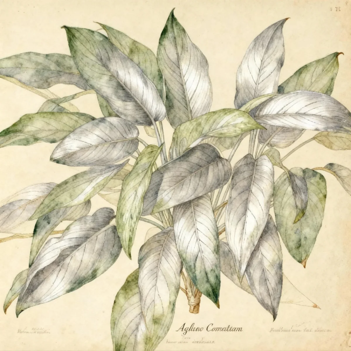 Philippine evergreen (Aglaonema commutatum)