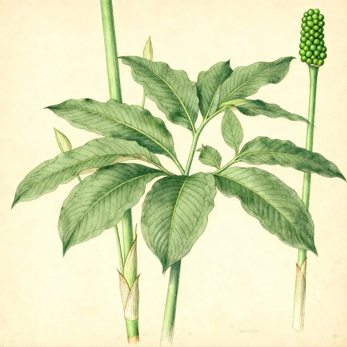 Dragon root (Arisaema dracontium)