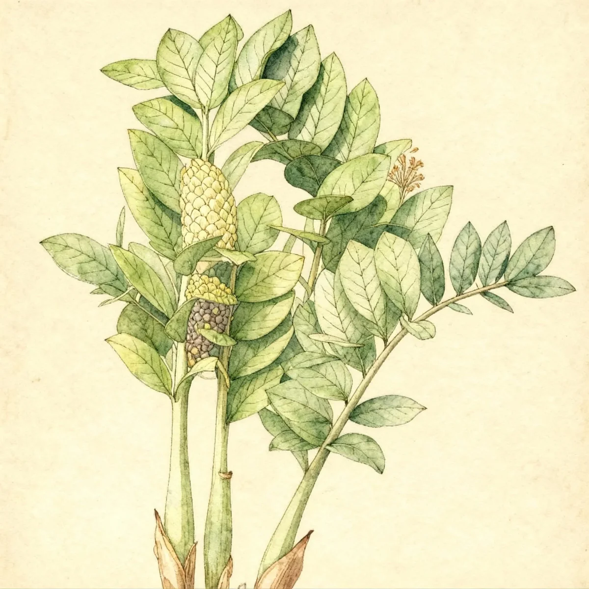 ZZ plant (Zamioculcas zamiifolia)