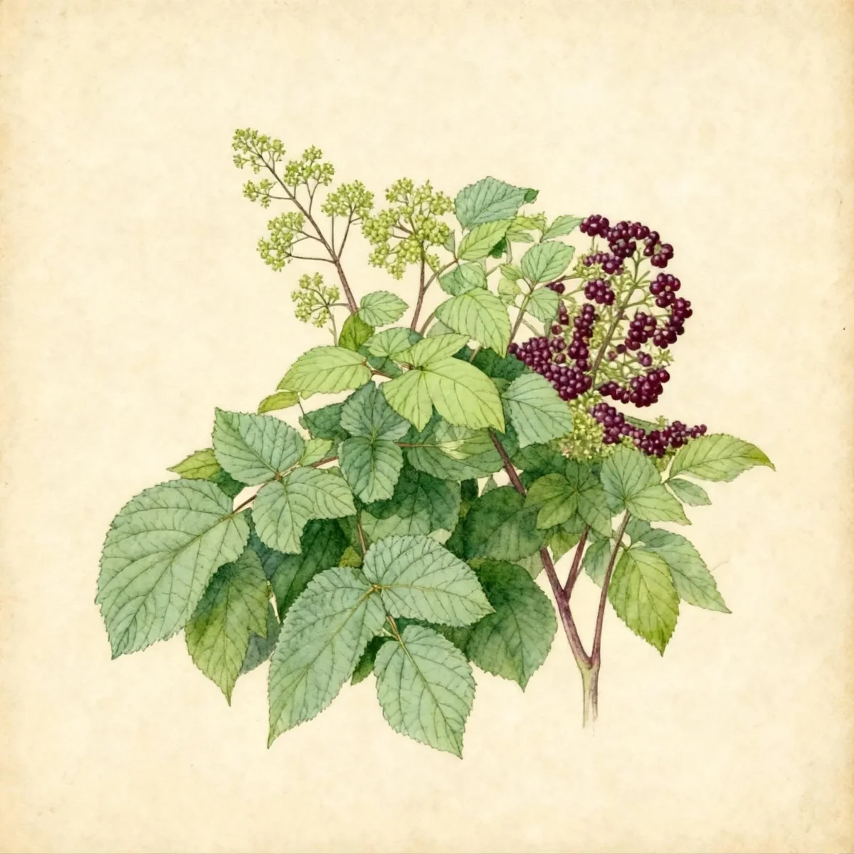 American spikenard (Aralia racemosa)