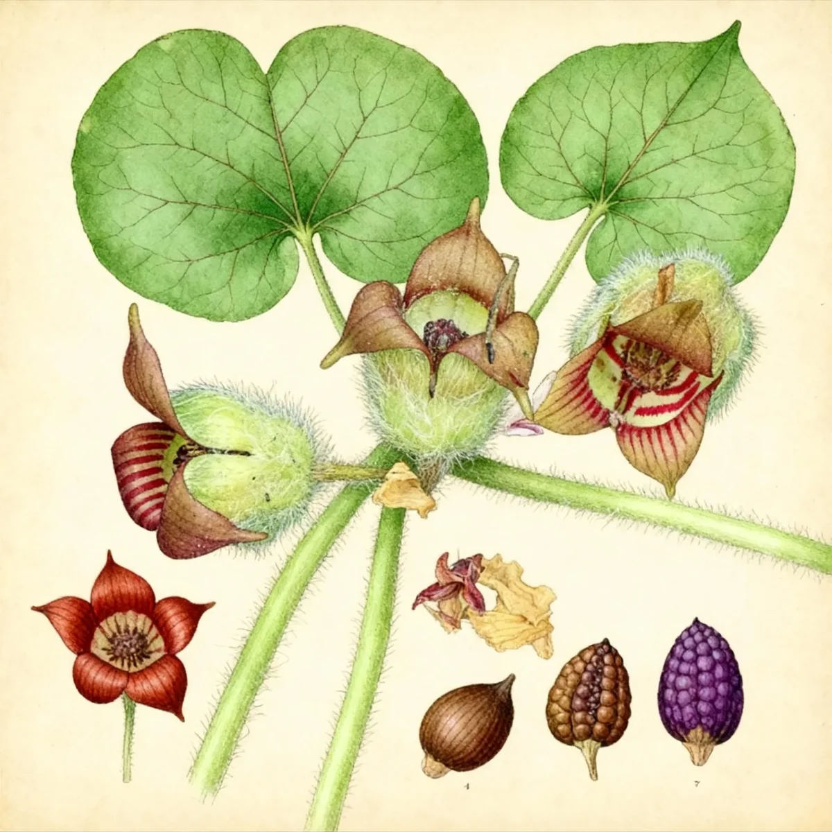 Wild ginger (Asarum canadense)