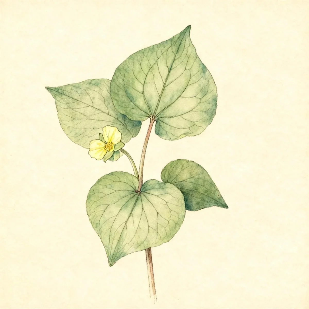 Upright wild ginger (Saruma henryi)