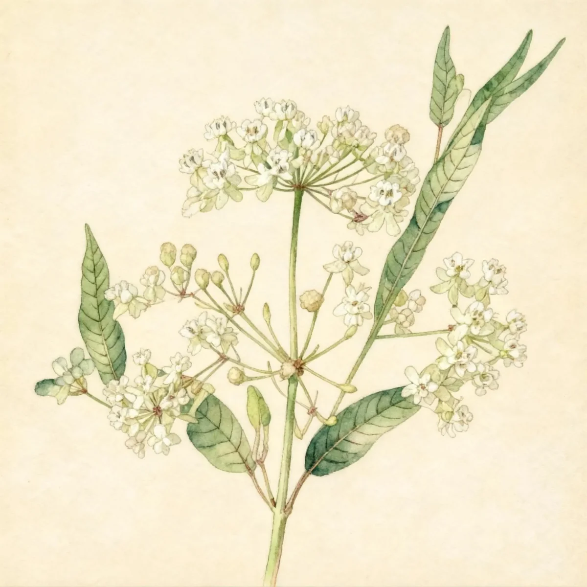 Whorled milkweed (Asclepias verticillata)