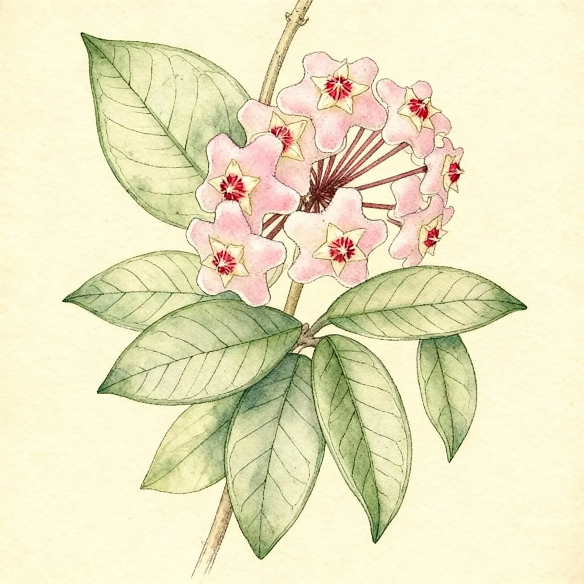 Wax plant (Hoya carnosa)