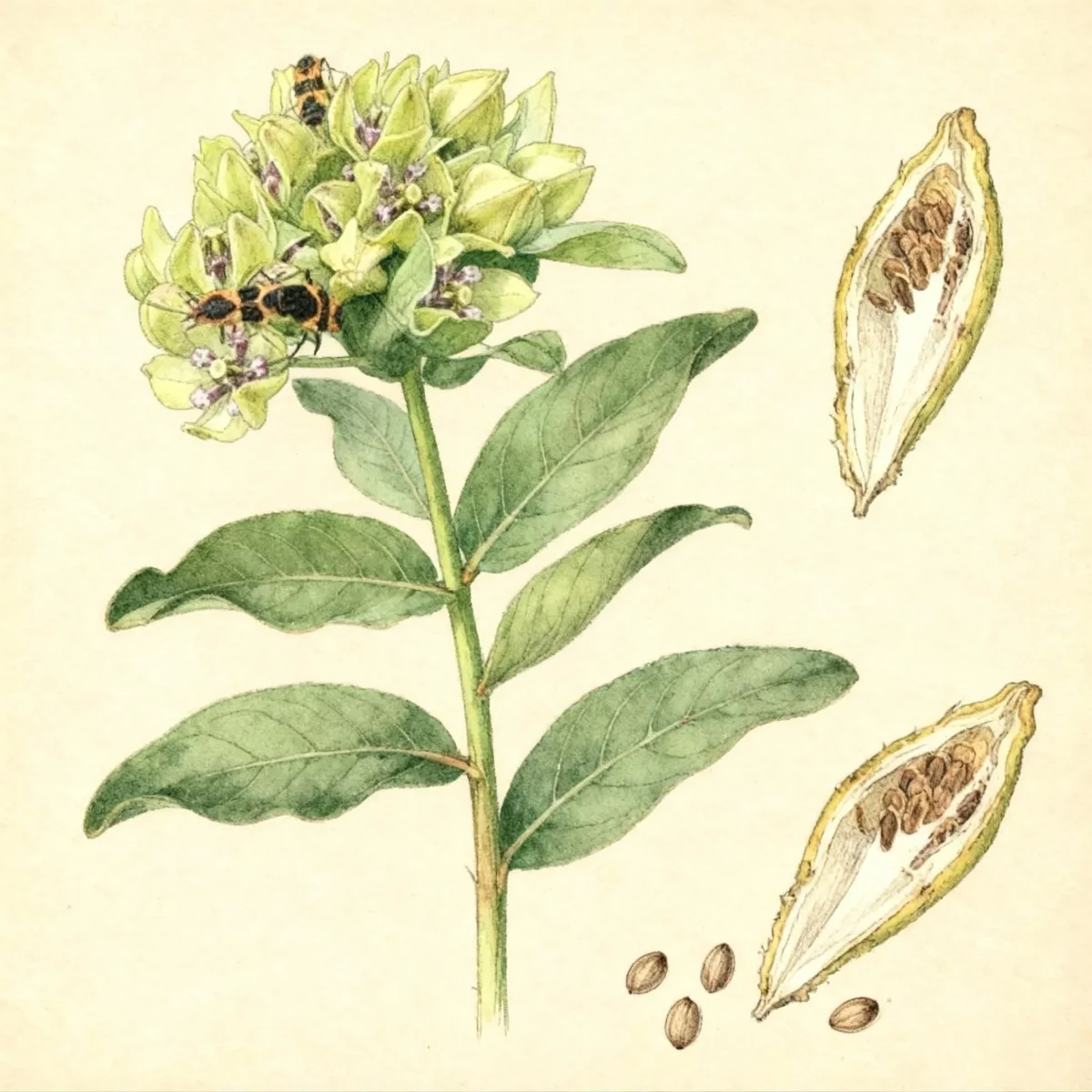 Green milkweed (Asclepias viridis)