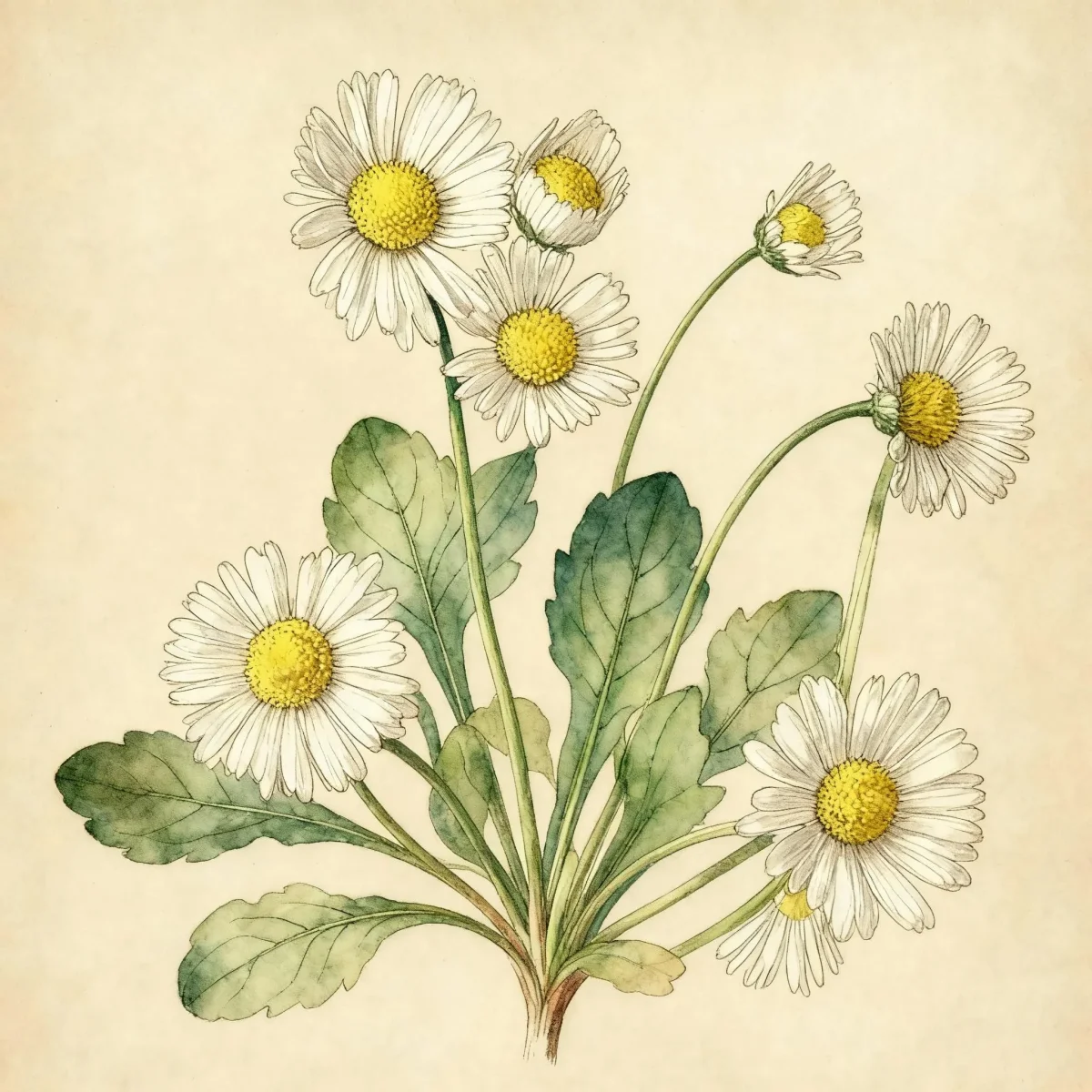 English daisy (Bellis perennis)