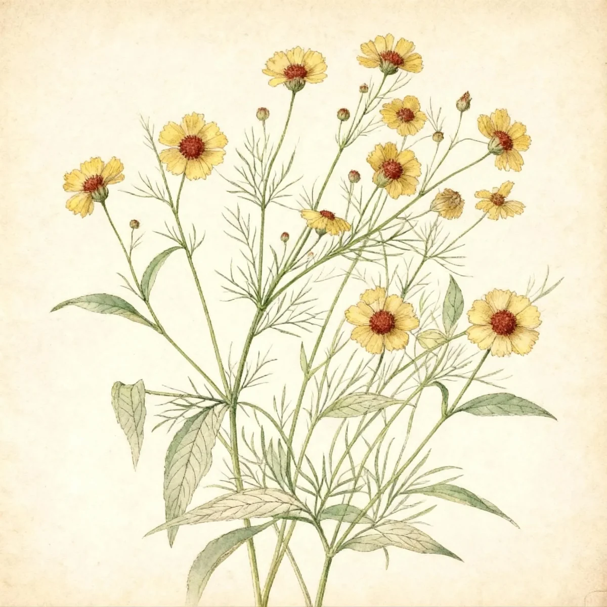 Plains coreopsis (Coreopsis tinctoria)