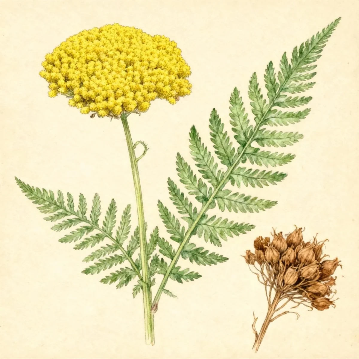 Fern-leaf yarrow (Achillea filipendulina)
