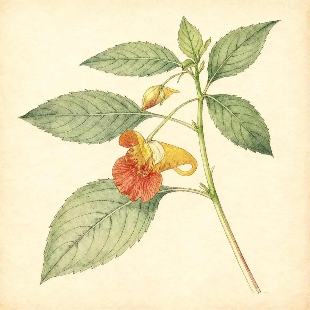 Jewelweed (Impatiens capensis)