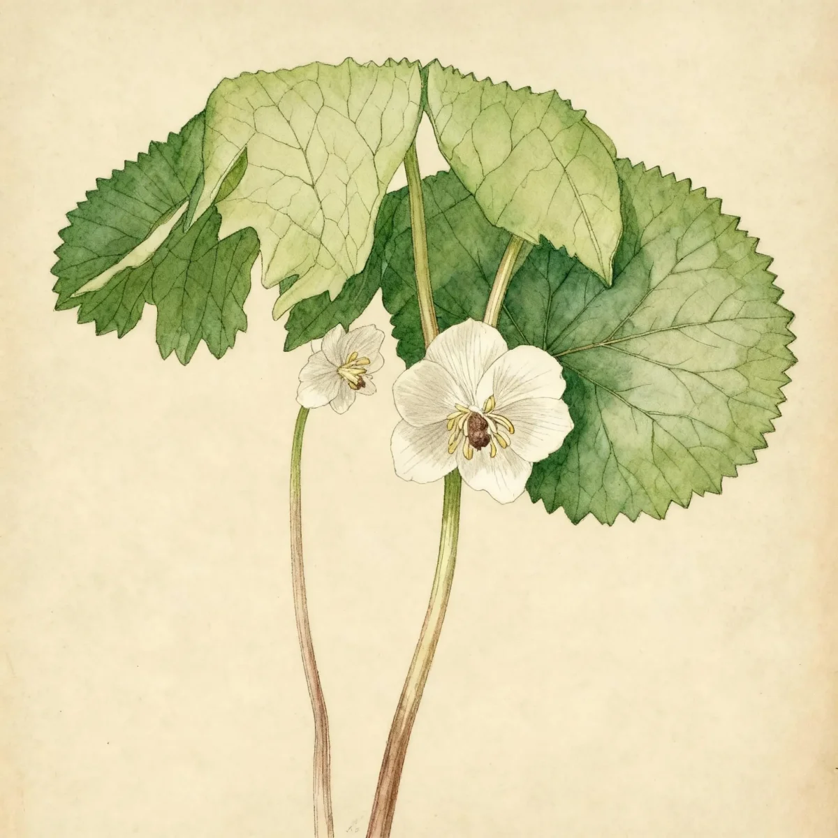 May-apple (Podophyllum peltatum f. deamii)