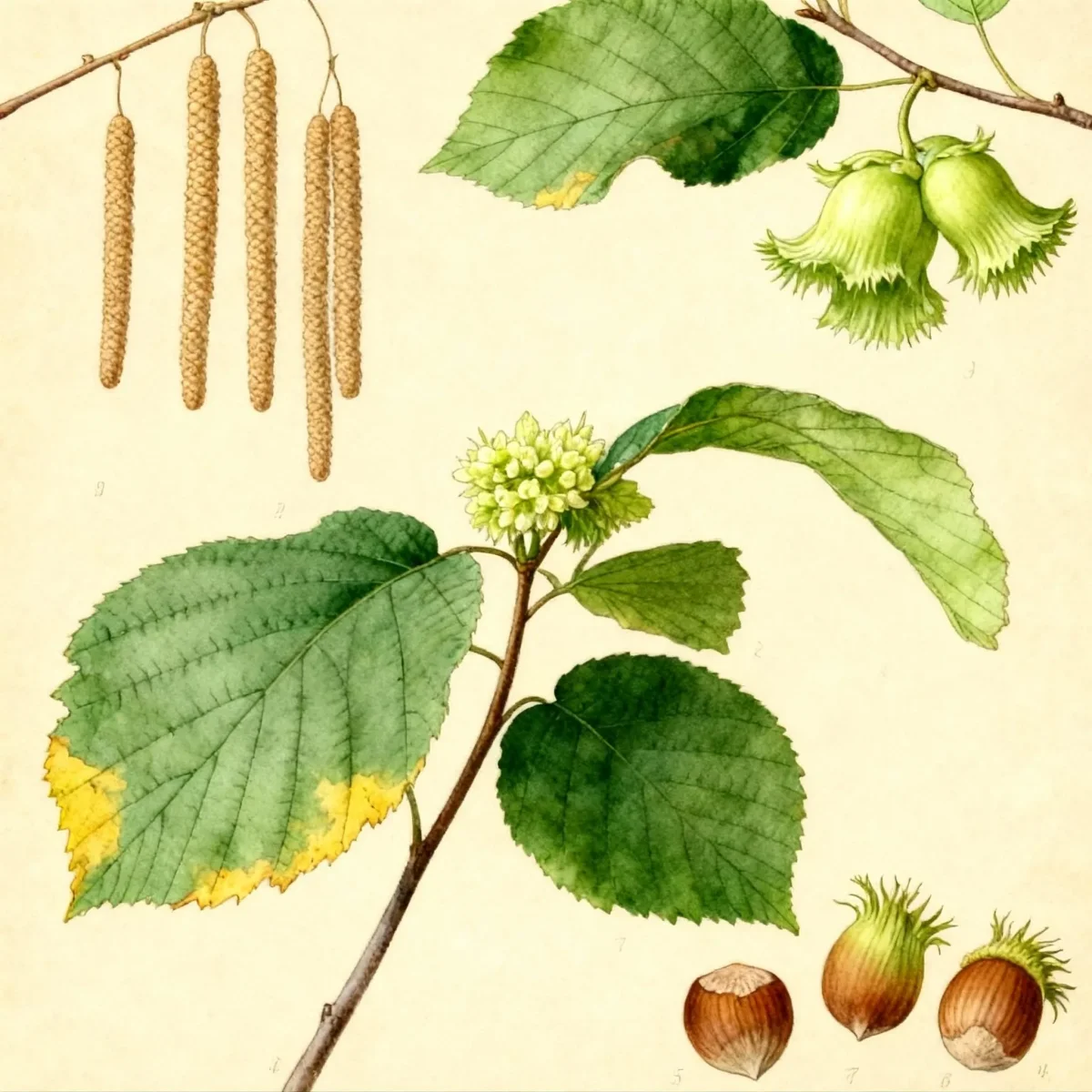 American hazelnut (Corylus americana)