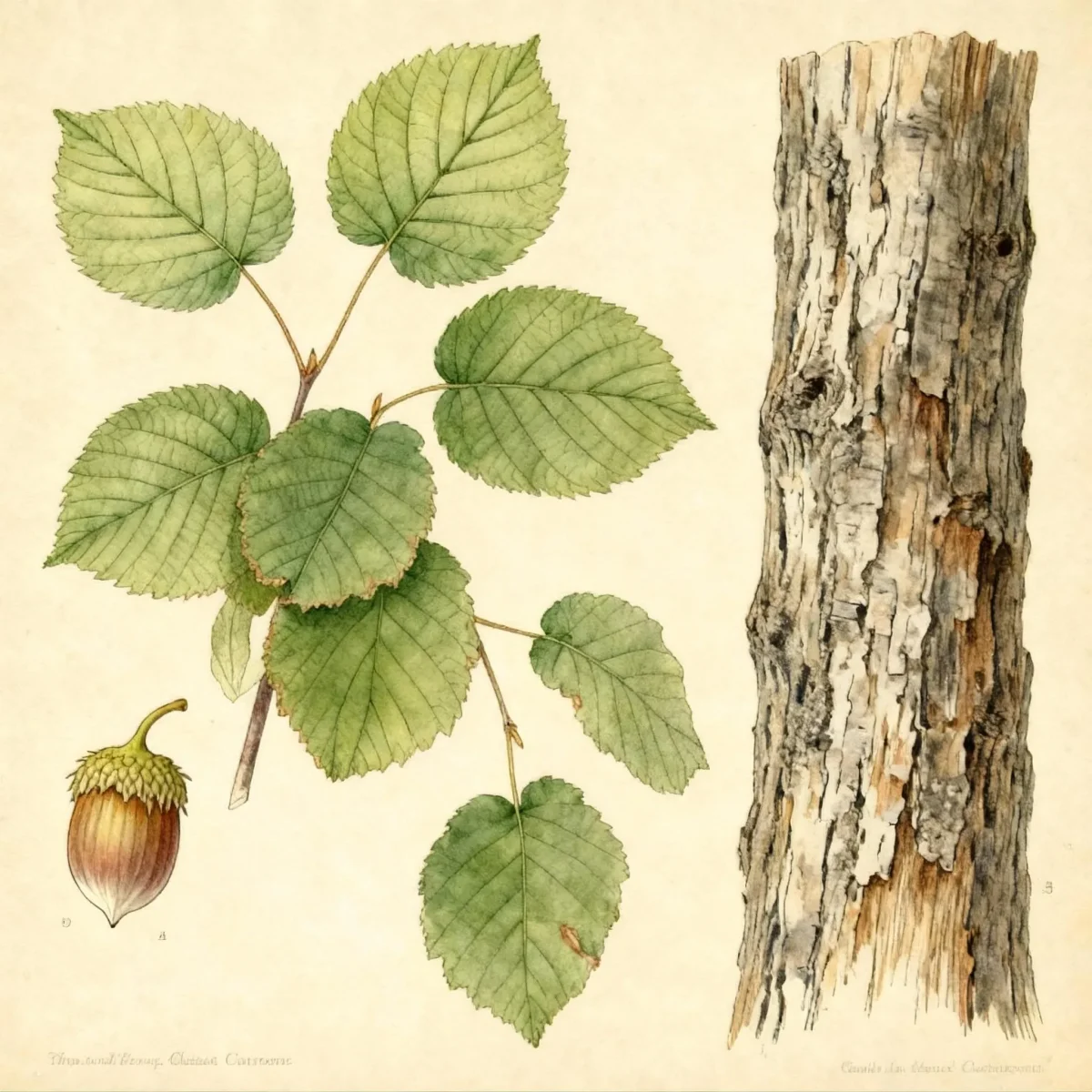 Turkish hazel (Corylus colurna)