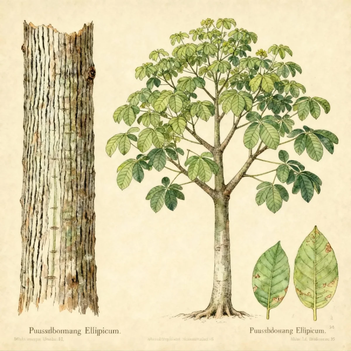 Shaving-brush tree (Pseudobombax ellipticum)
