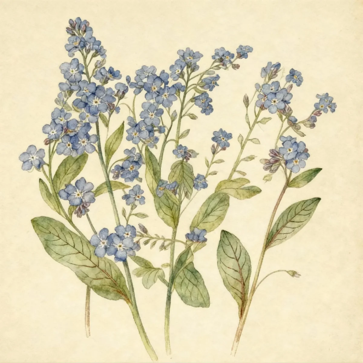 Woodland forget-me-not (Myosotis sylvatica)