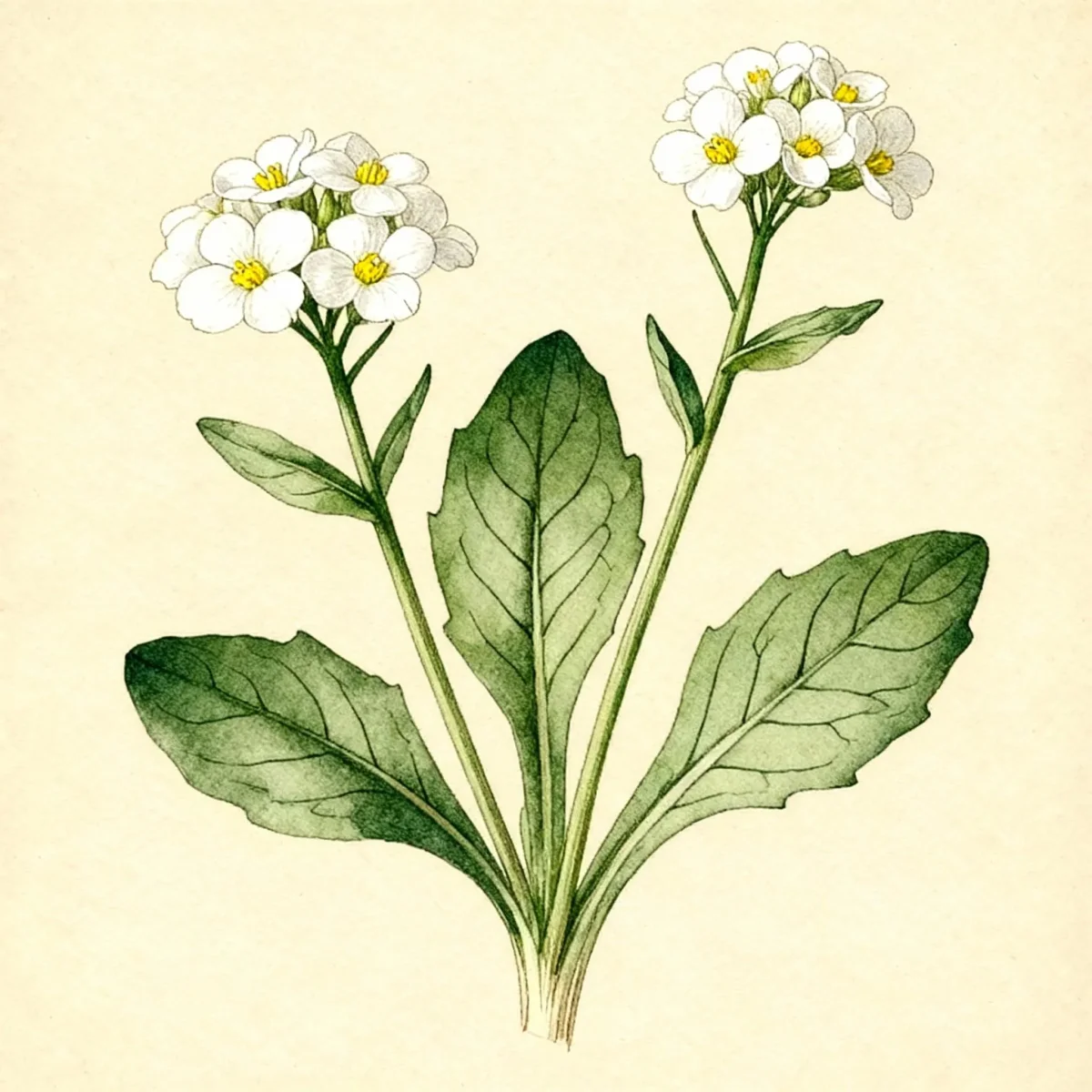 Garden rockcress (Arabis caucasica)