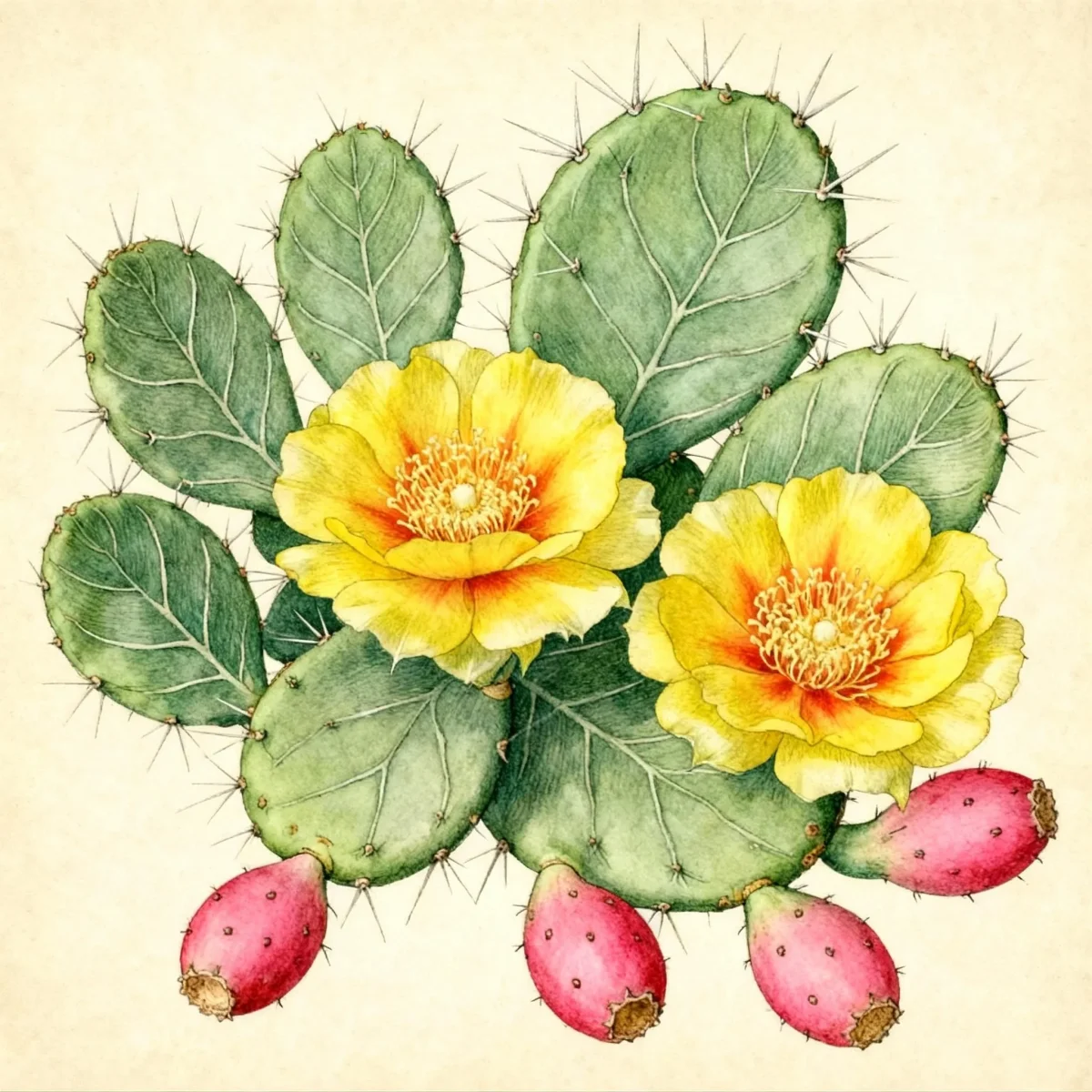 Prickly-pear (Opuntia humifusa)