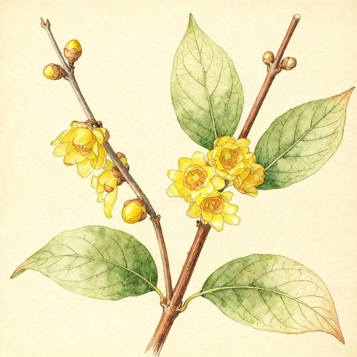 Wintersweet (Chimonanthus praecox)