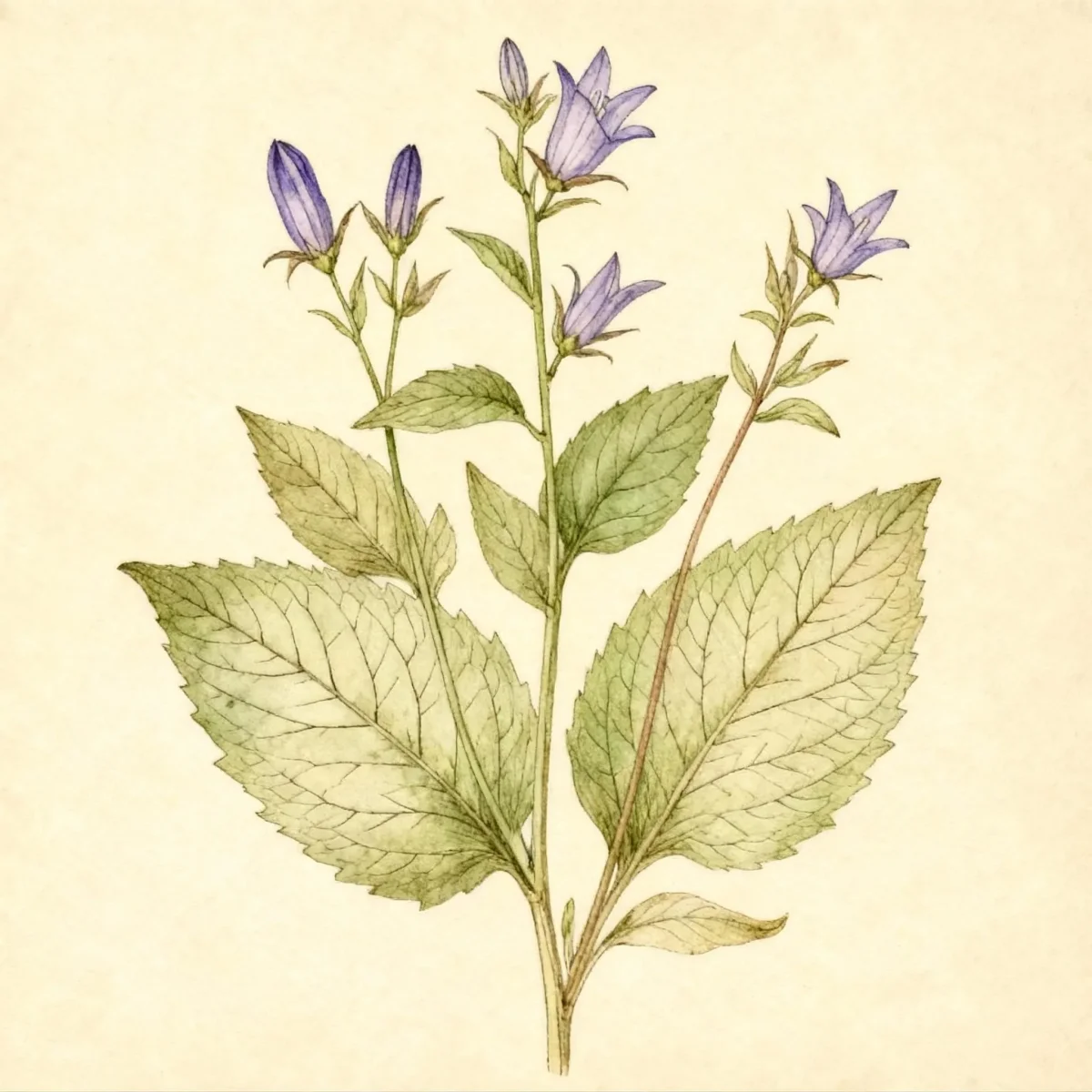Serbian bellflower (Campanula poscharskyana)