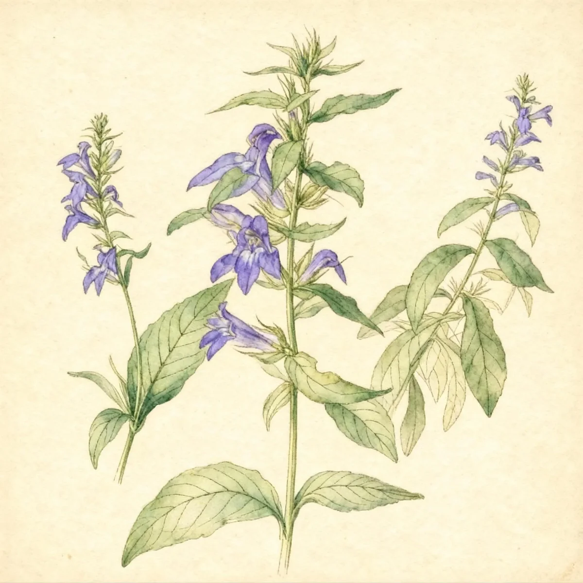 Blue cardinal flower (Lobelia siphilitica)