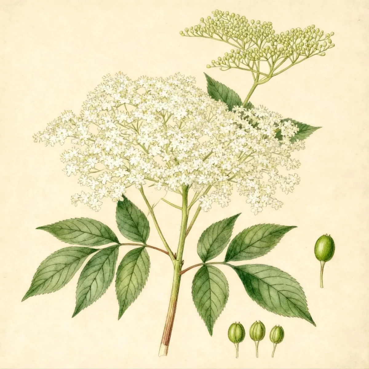 Black elder (Sambucus nigra)