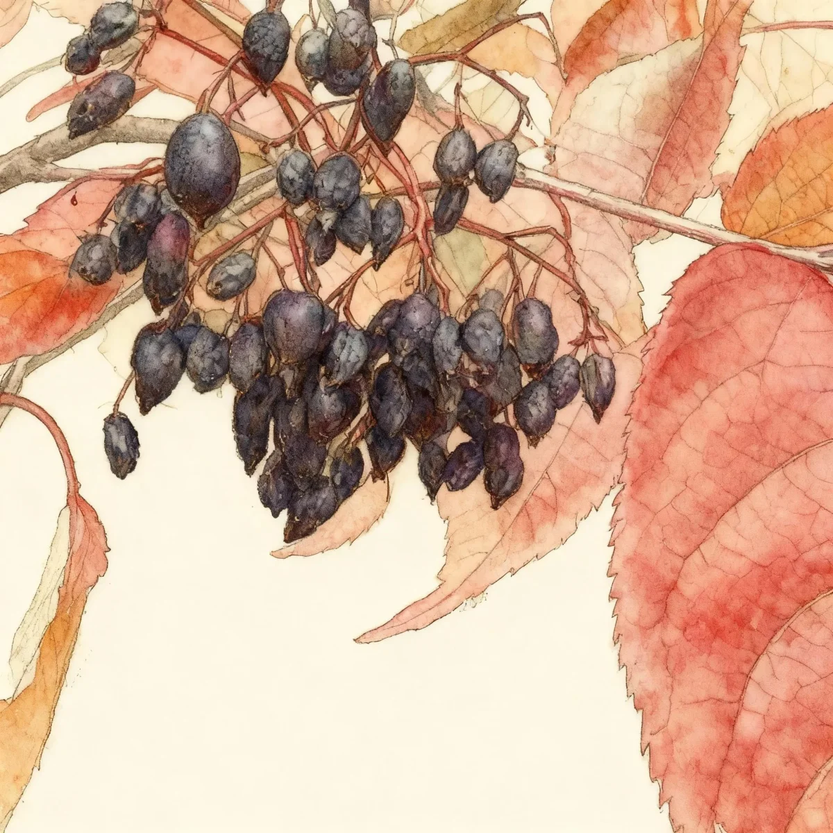 Rusty blackhaw viburnum (Viburnum rufidulum)