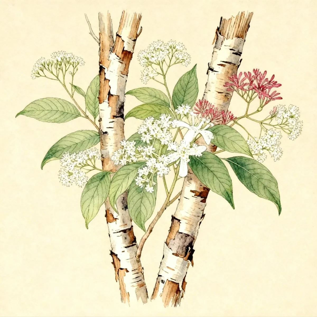 Seven-son flower (Heptacodium miconioides)