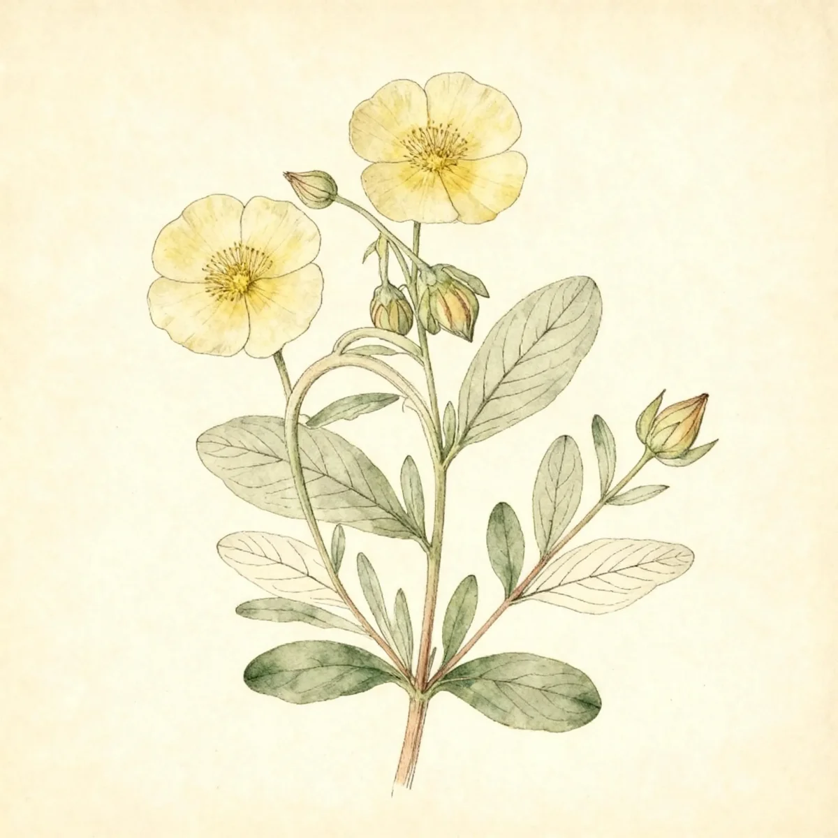 Rock rose (Helianthemum nummularium subsp. grandiflorum)