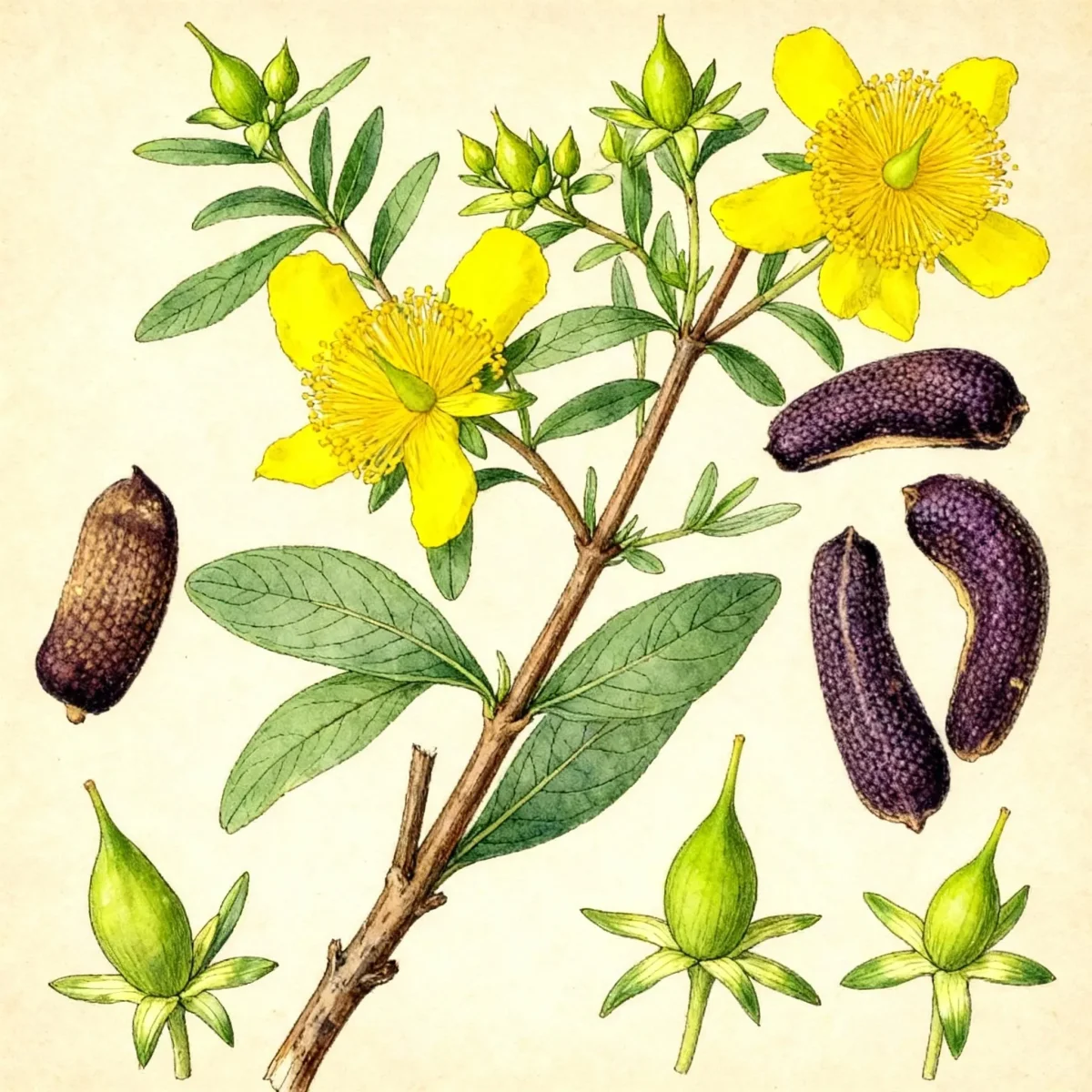 Shrubby St. John's wort (Hypericum prolificum)