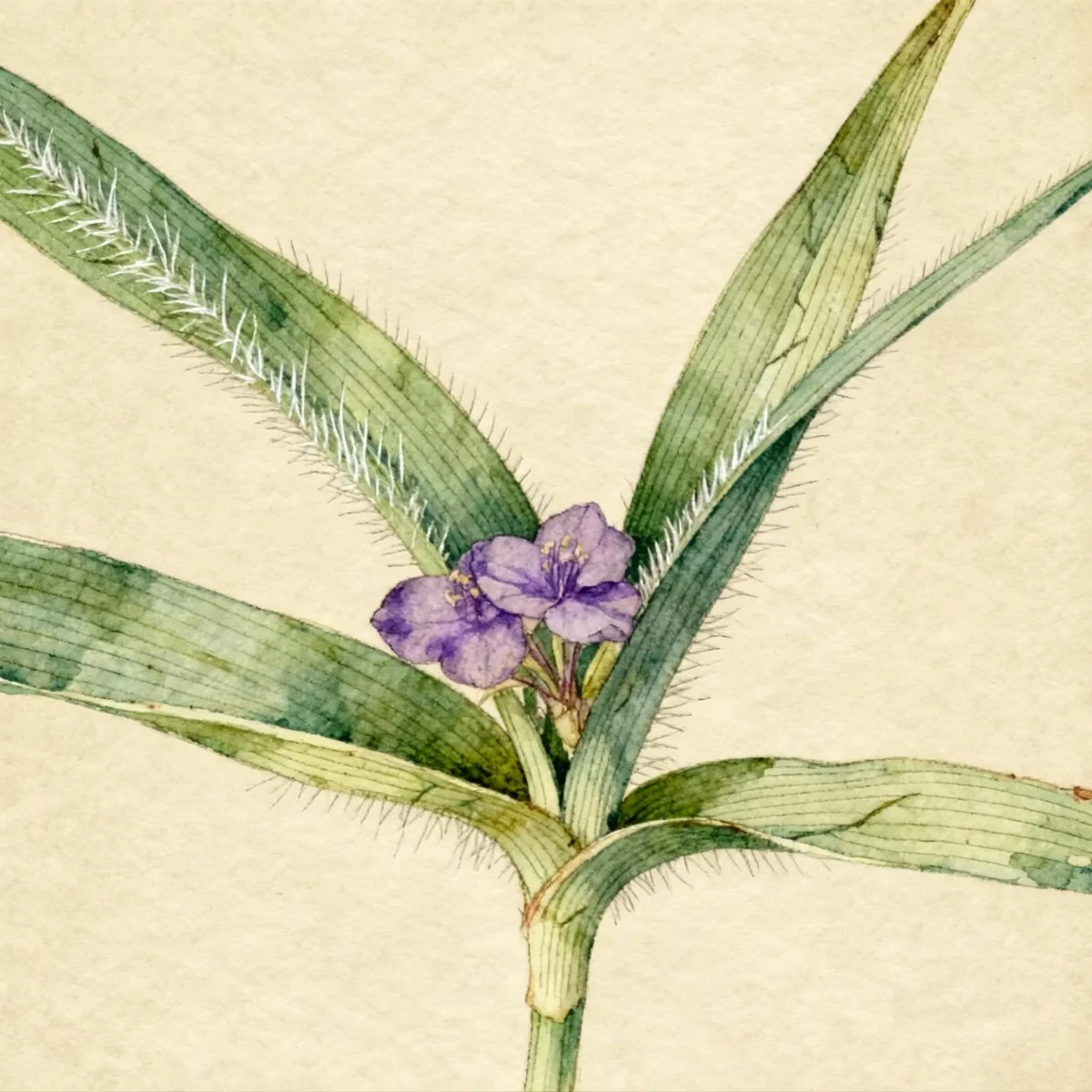 Spiderwort (Tradescantia longipes)