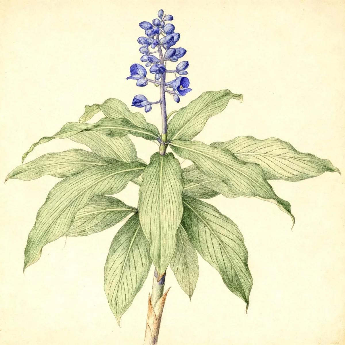 Blue ginger (Dichorisandra thyrsiflora)