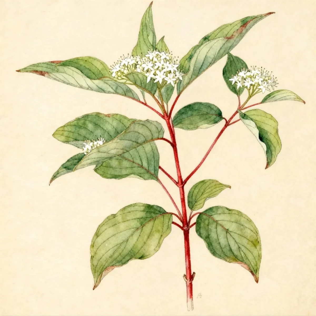 Red twig dogwood (Cornus sericea)