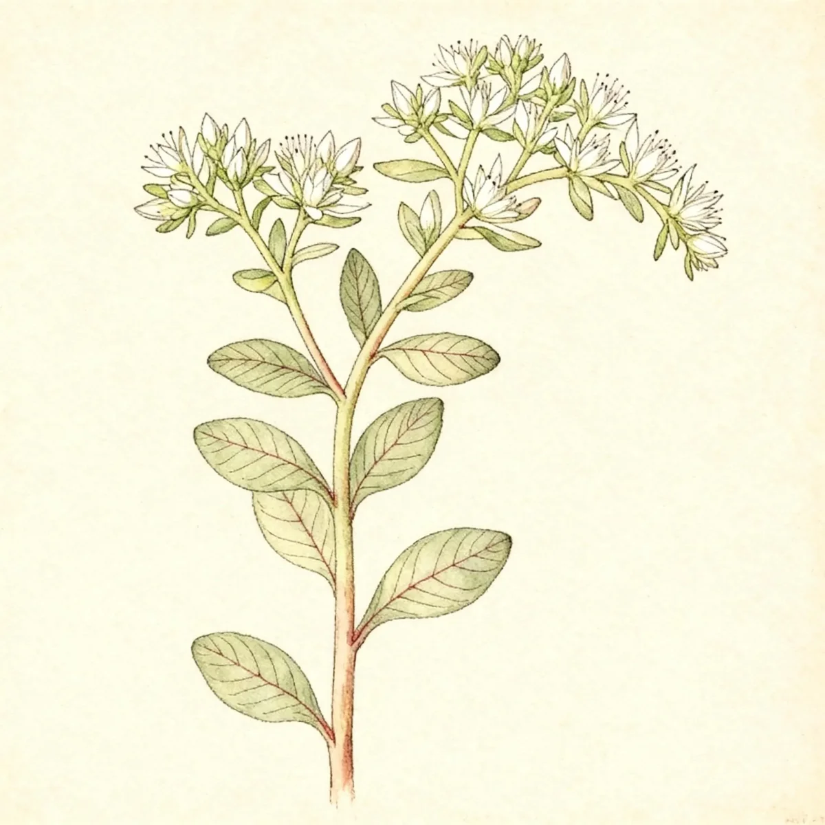 Three-leaved stonecrop (Sedum ternatum)