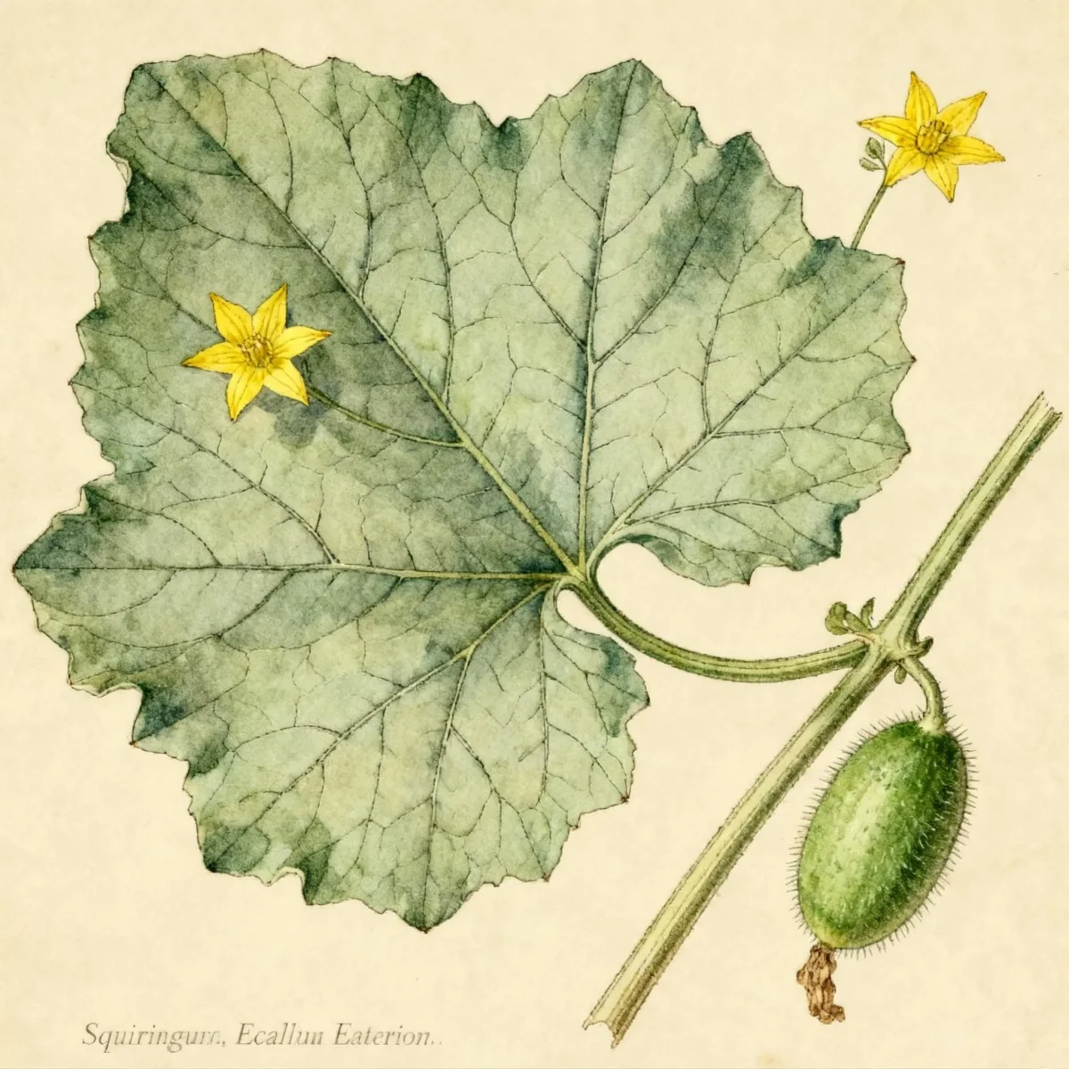 Squirting cucumber (Ecballium elaterium)