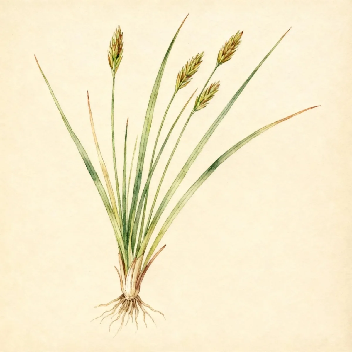 Clustered field sedge (Carex praegracilis)