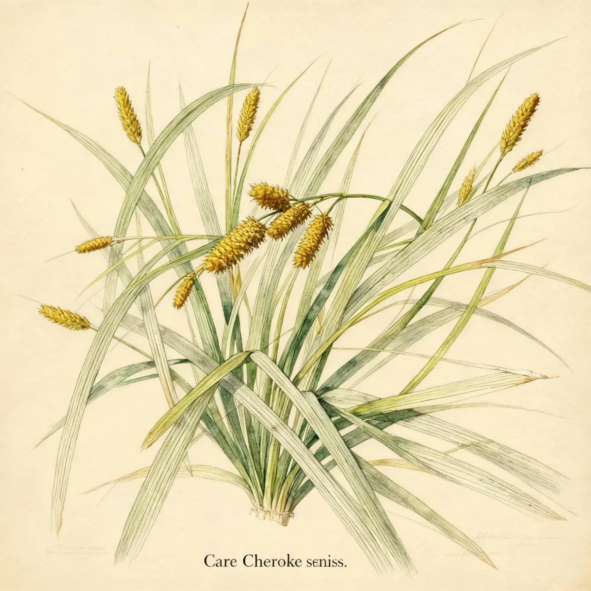 Sedge (Carex cherokeensis)