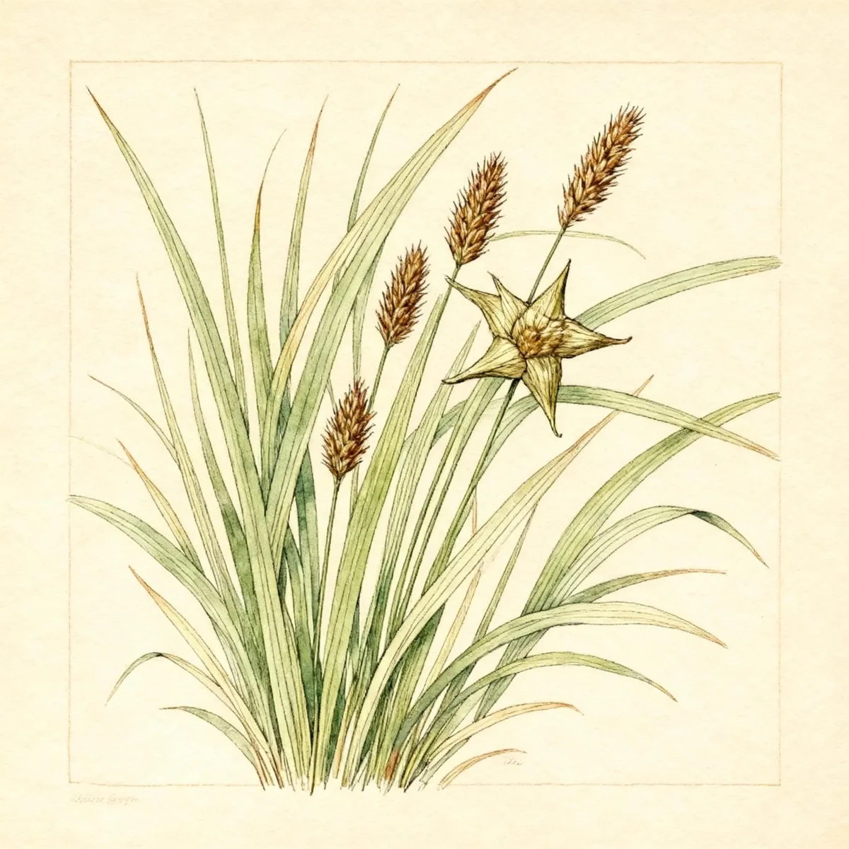 Gray sedge (Carex grayi)