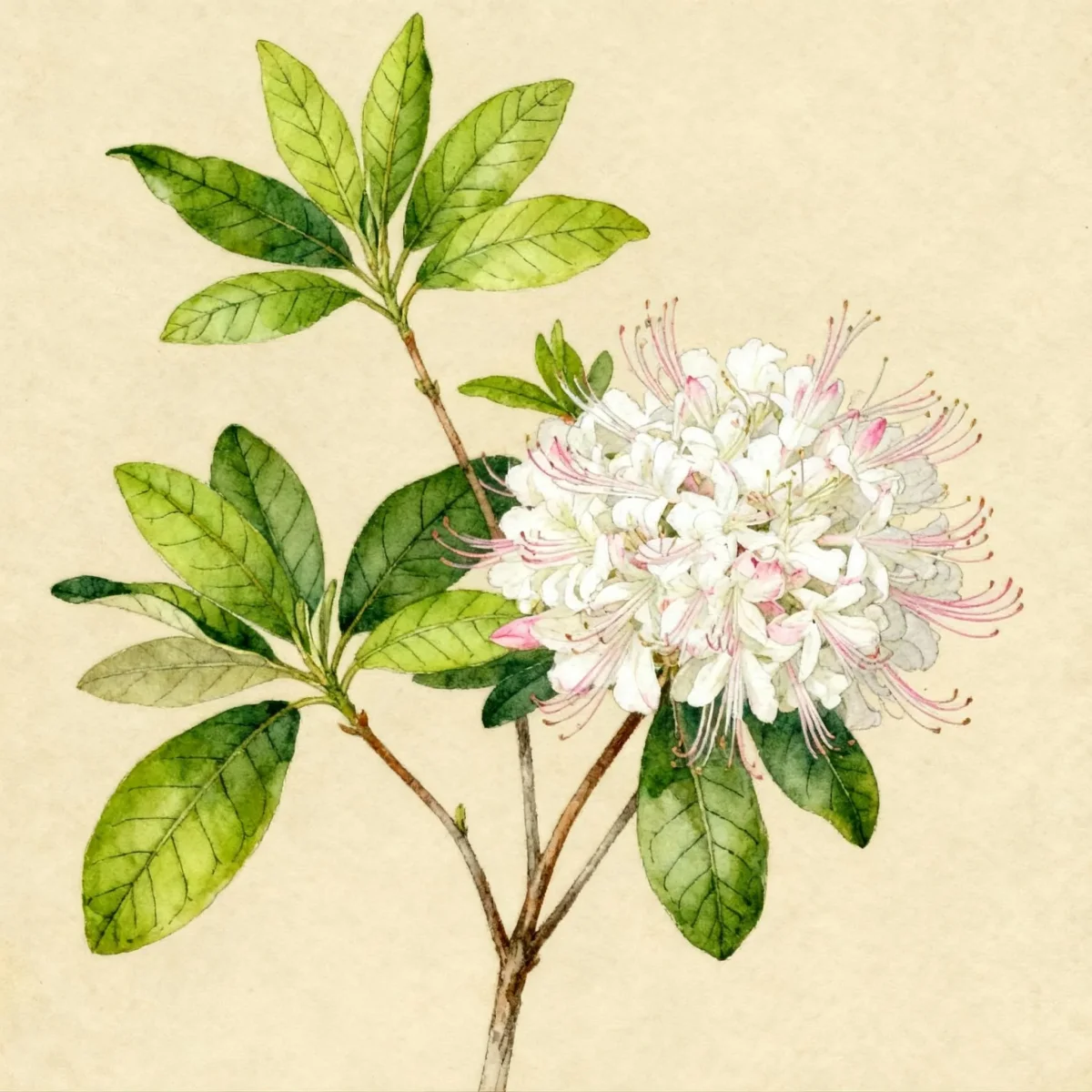 Sweet azalea (Rhododendron arborescens)