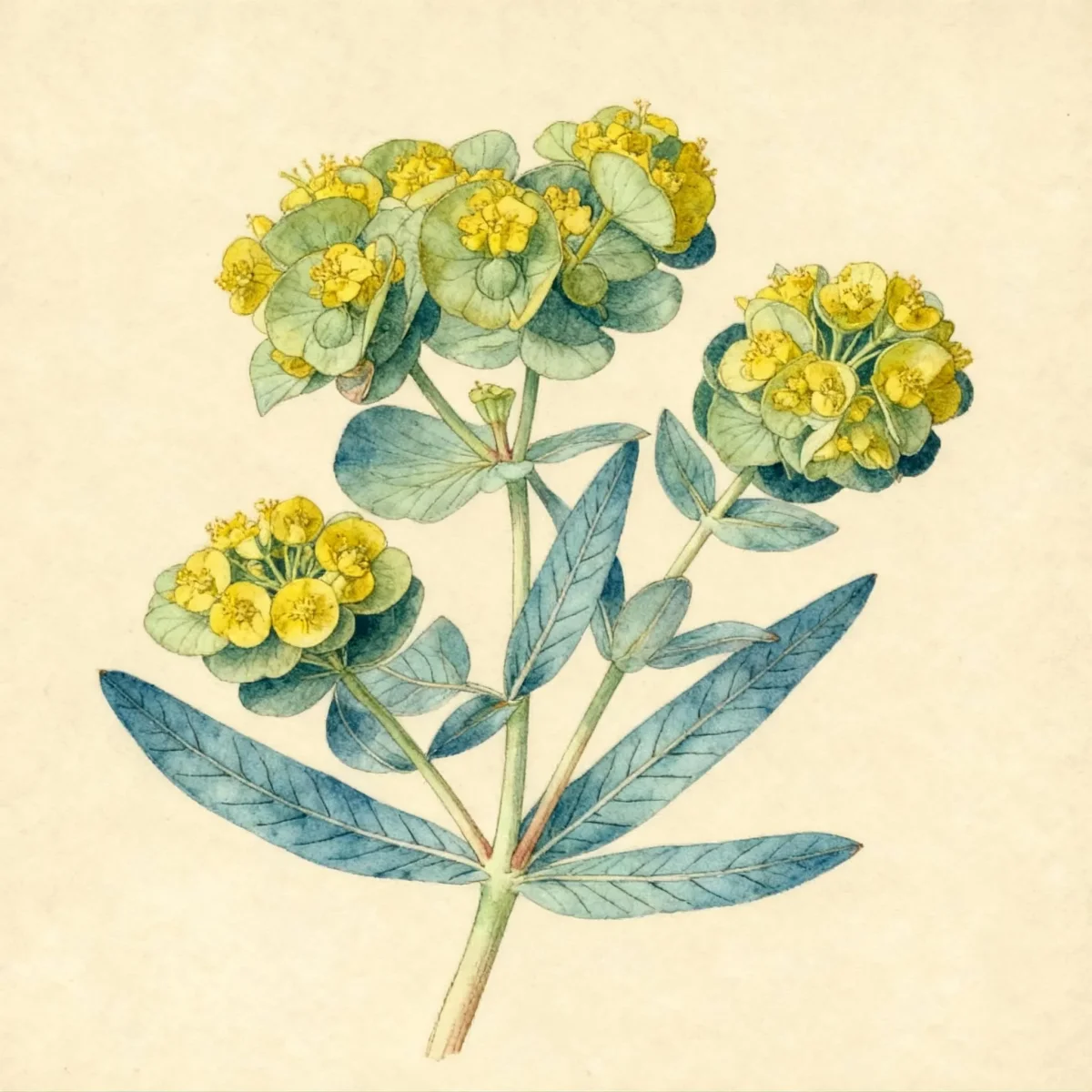 Myrtle spurge (Euphorbia myrsinites)